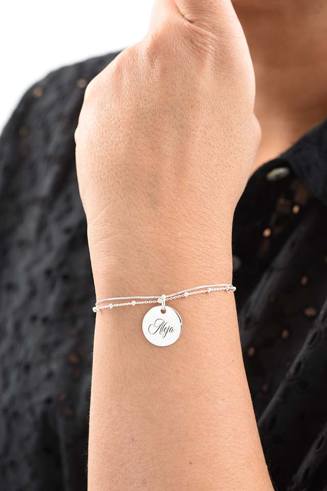 Pulsera Plata muñeca fina