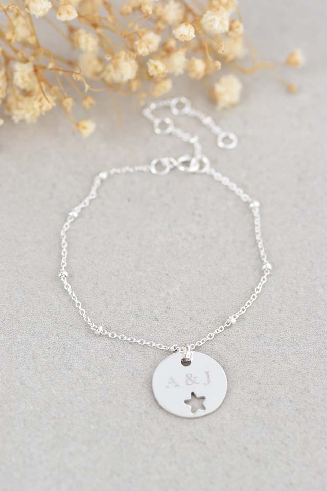 Pulsera medalla estrella