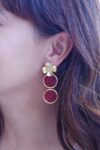 pendientes.tejidos-flor-cristales