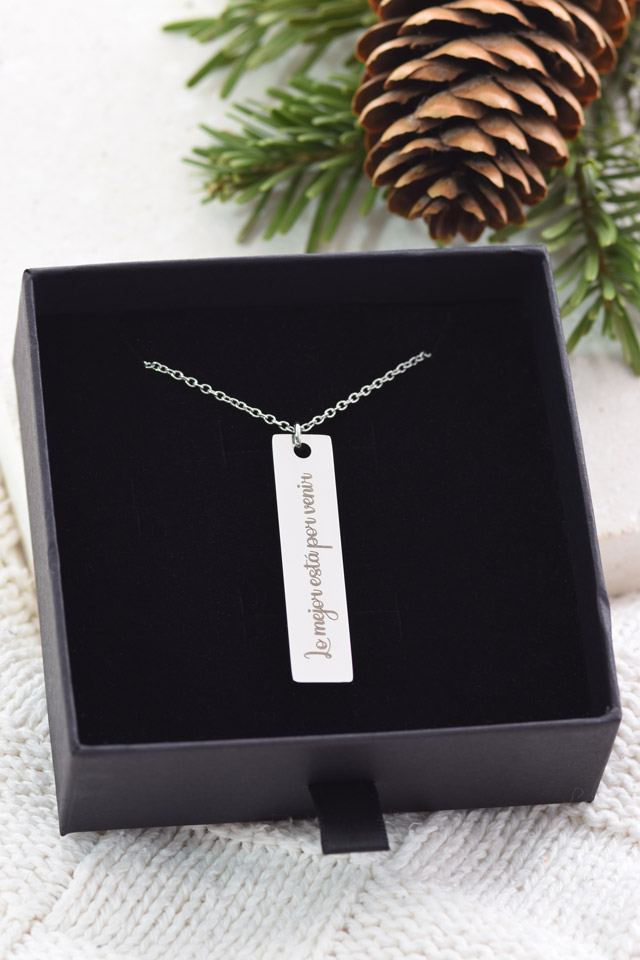 Cadena personalizada placa