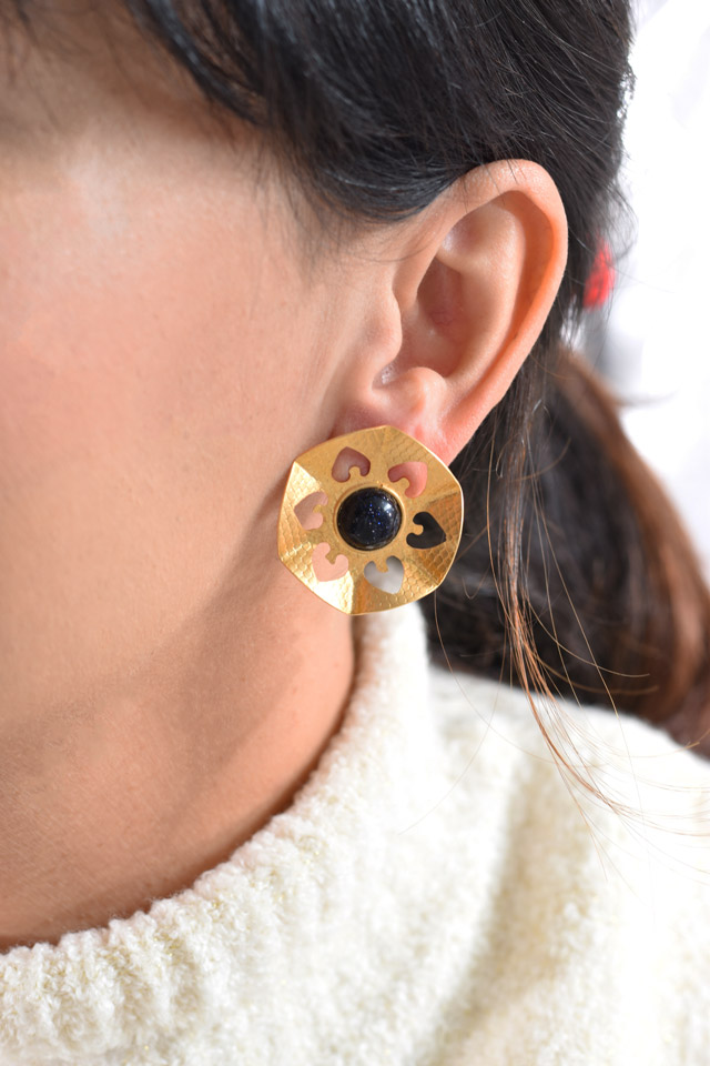 Pendientes azul marino