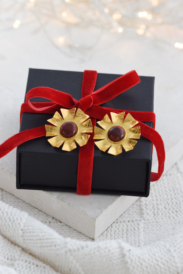 Pendientes Cornalina